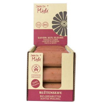 Blossom Soap ORGANIC Peony (Pivoine), 100g, COSMOS ORGANIC