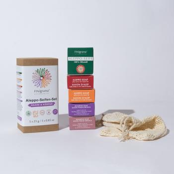 Aleppo Gästeseifen Set "Haare & Körper" 5 x 25g