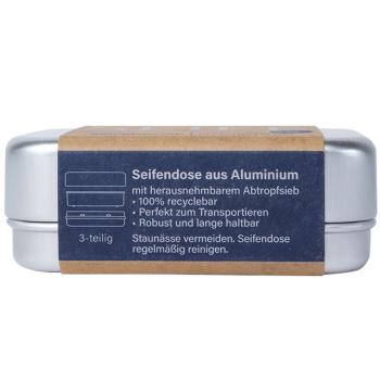 Preview: Seifendose Alu mit Einleger, Prägung: "SEIFE" - mit Banderole