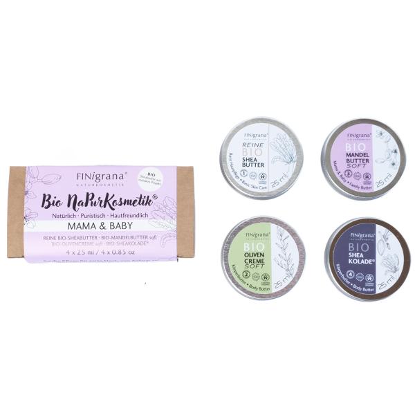 Organic NaPurKosmetik® "MAMA & BABY" Care Set 4x25ml COSMOS ORGANIC