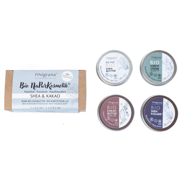 ORGANIC shea & cocoa butter care set 1 each SH,KS,KB,SK100 COSMOS